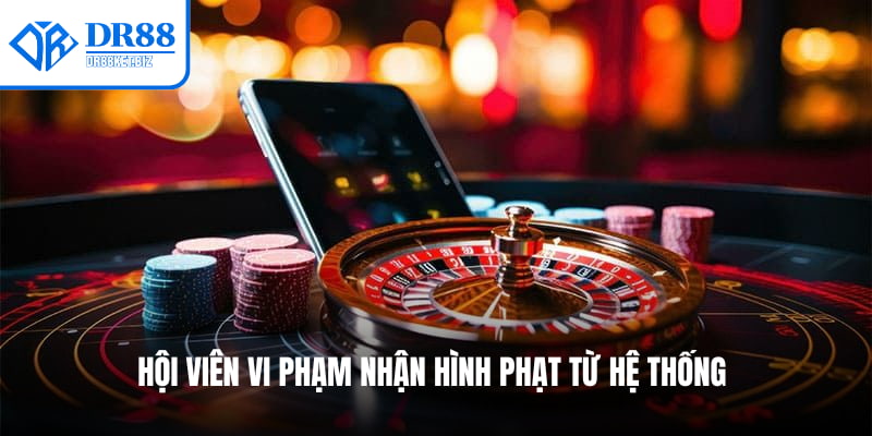 Hội viên vi phạm nhận hình phạt từ hệ thống